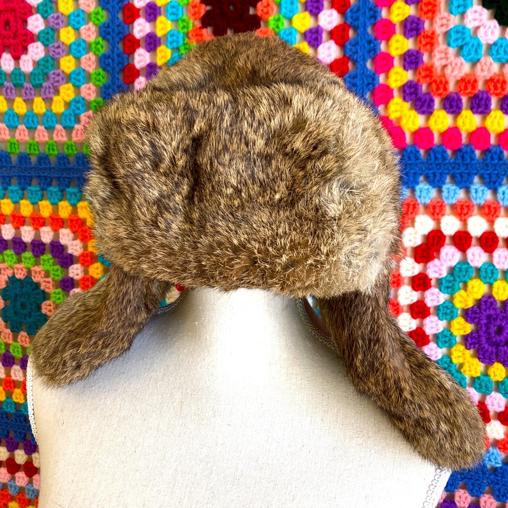 Vintage Hunting Fur Trapper Hat